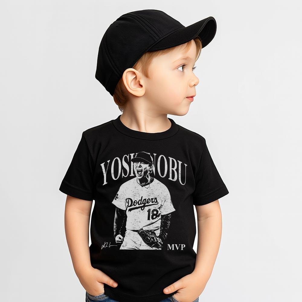 Yoshinobu Baseball MVP Vintage T-Shirt – Retro Player Tee product image 7