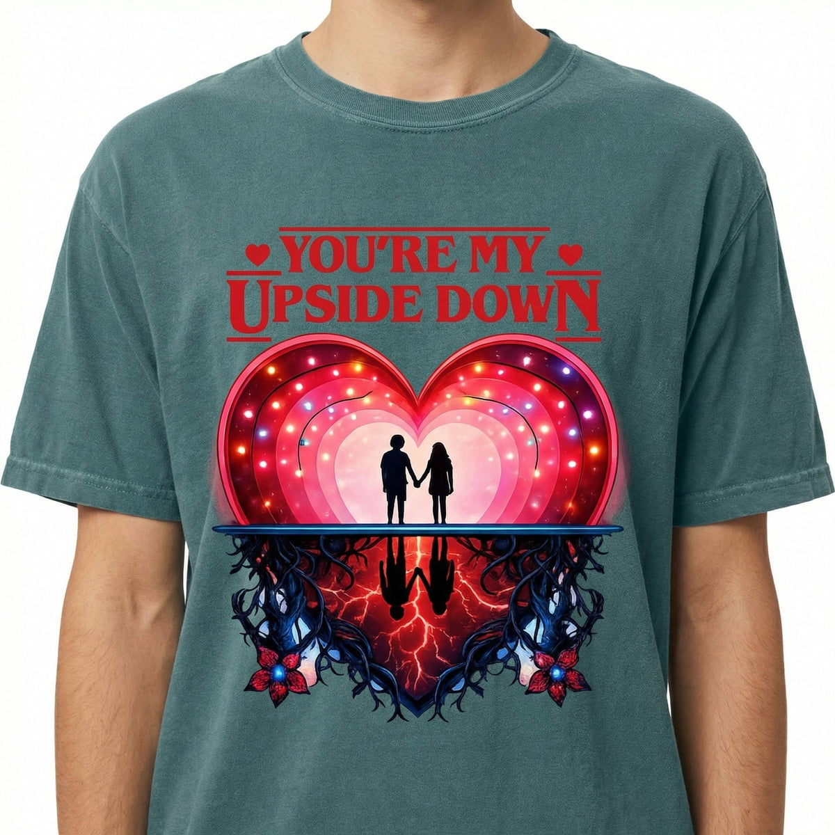 You Are My Upside Down Valentine T-Shirt – Retro 80s Love product image 4