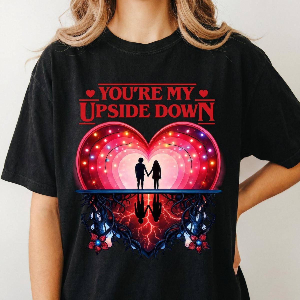 You Are My Upside Down Valentine T-Shirt – Retro 80s Love product image 5