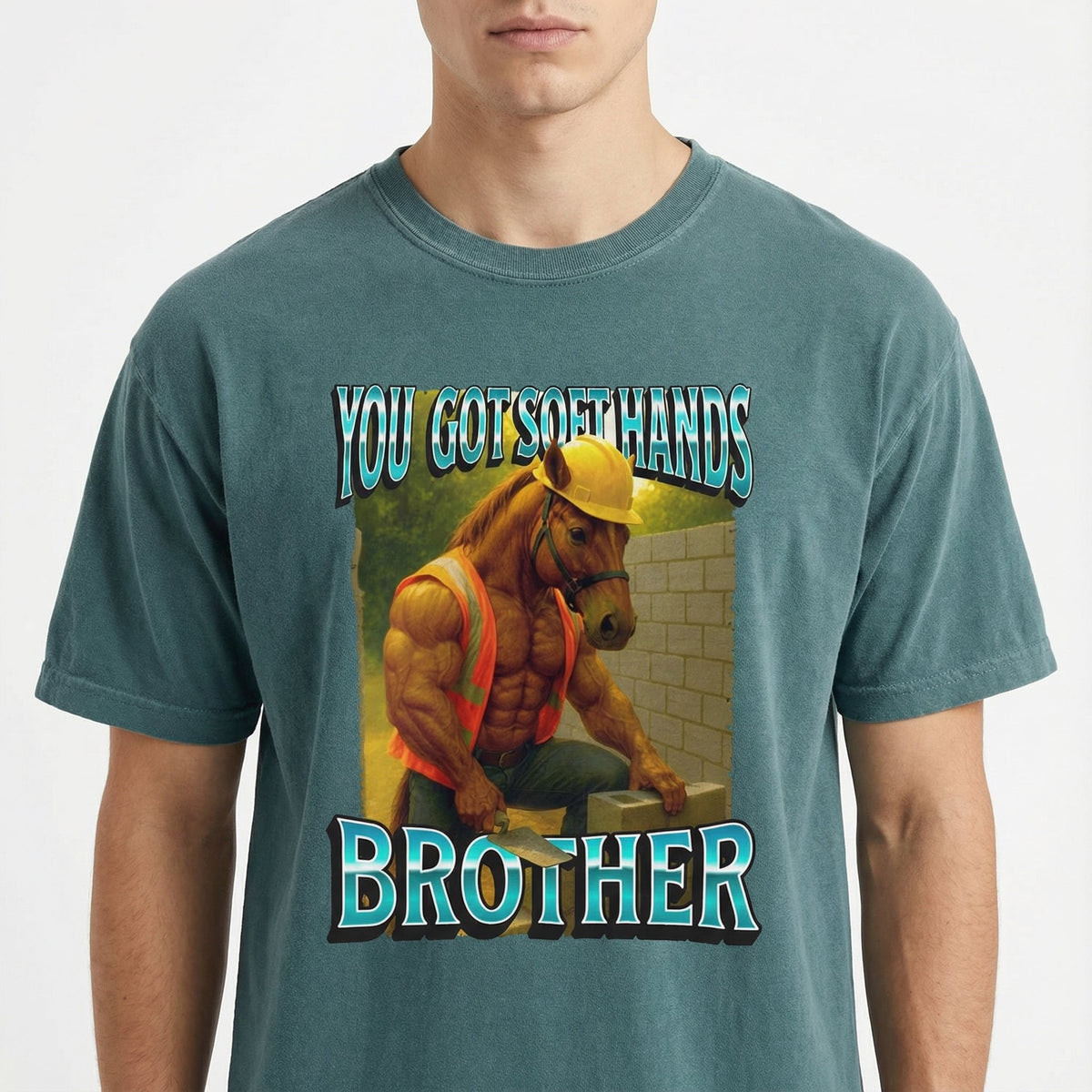 You Got Soft Hands Brother T-Shirt – Ironic Construction product image 6