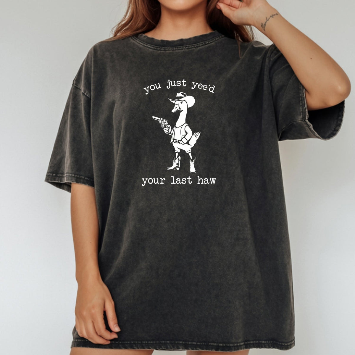 You Just Yee’d Your Last Haw T-Shirt - Funny Cowboy Duck product image 10
