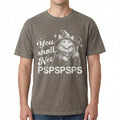 You Shall Not PSPSPSPS Funny Cat Wizard T-Shirt – Dad Humor product image 1