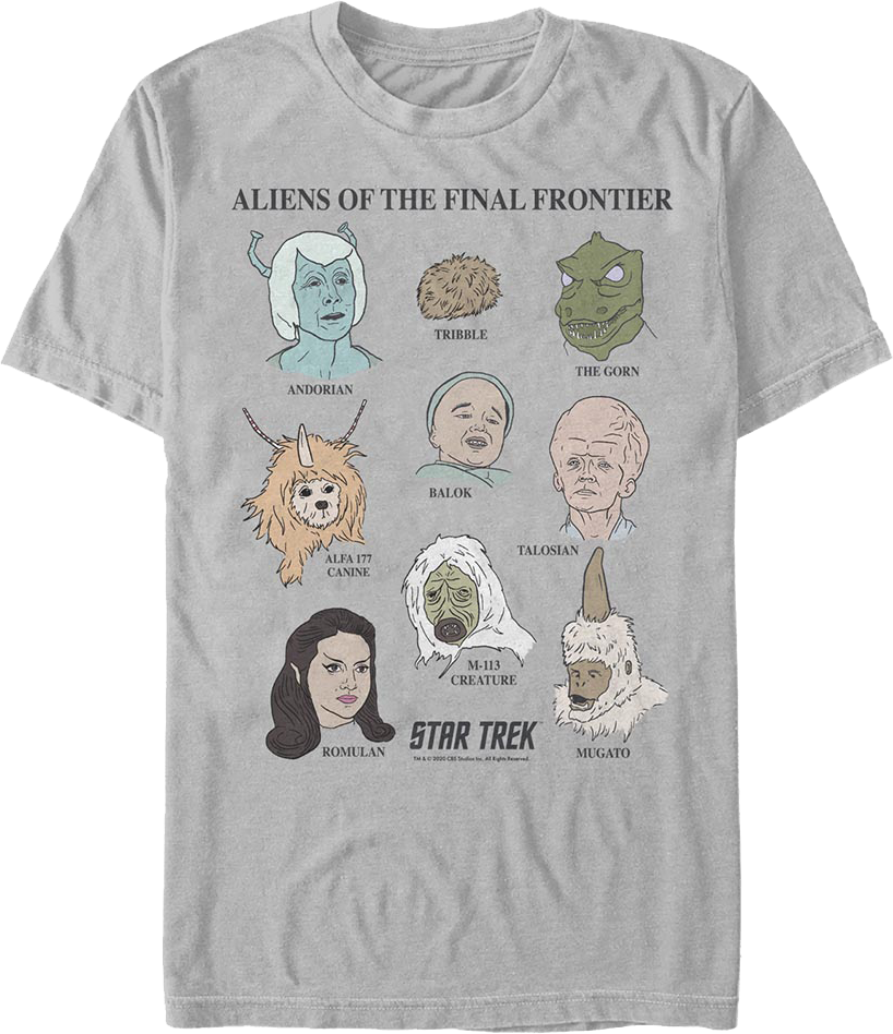 Aliens Of The Final Frontier Star Trek T-Shirt product image 1