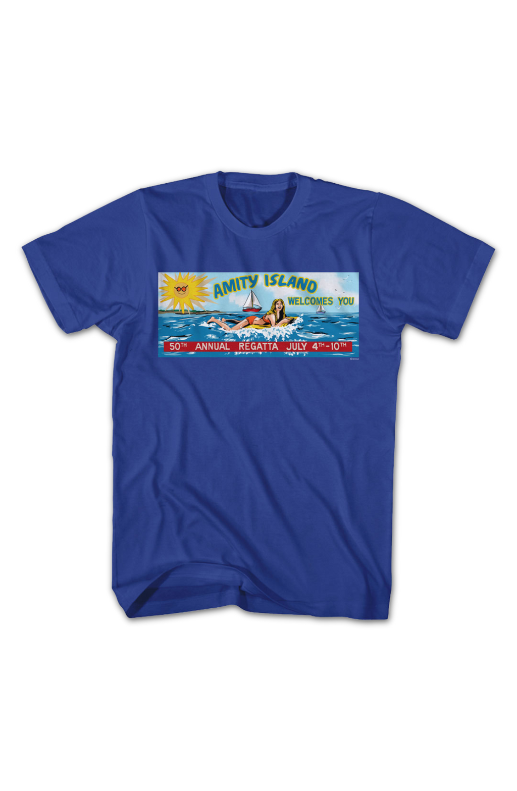 Amity Island 50th Annual Regatta Billboard Jaws T-Shirt product image 2