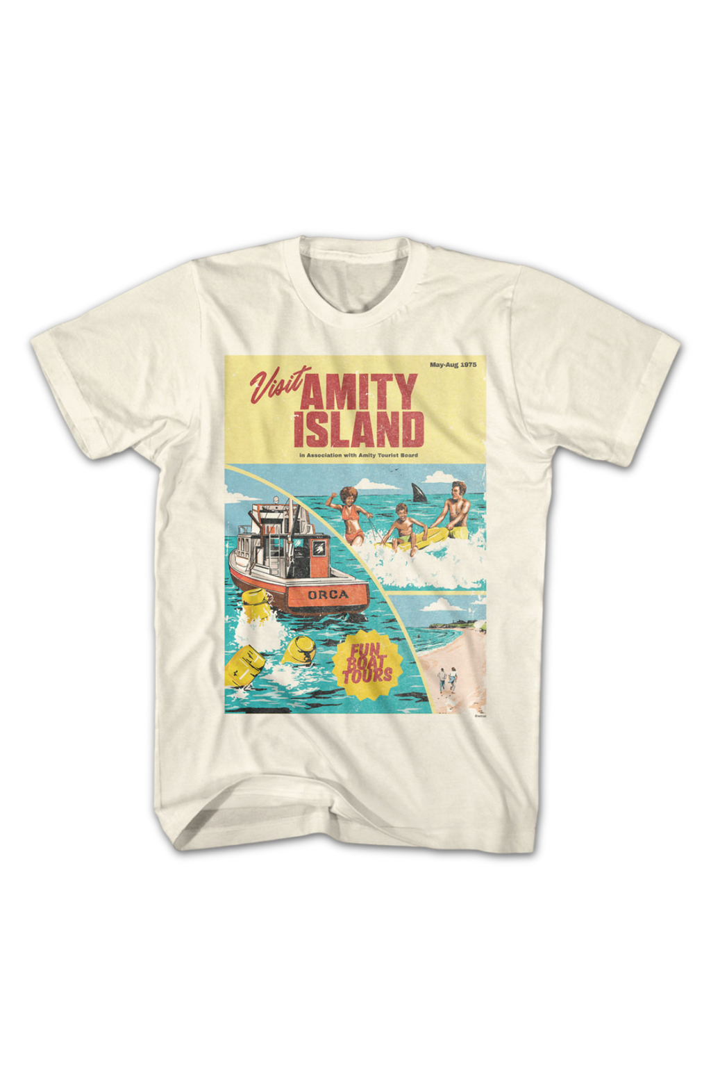 Amity Island Tourism Brochure Jaws T-Shirt product image 2