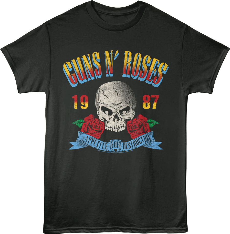 Appetite For Destruction 1987 Guns N' Roses T-Shirt product image 1