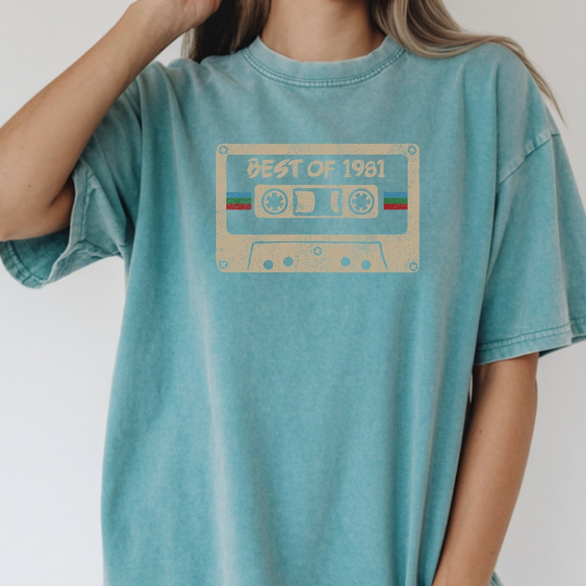 Best Of 1981 Birthday T-Shirt - Vintage Retro Cassette product image 3