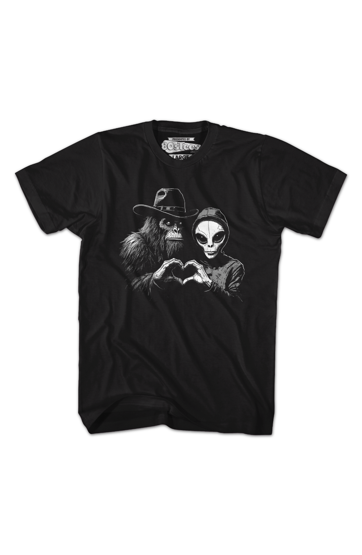 Bigfoot & Alien Love T-Shirt product image 2
