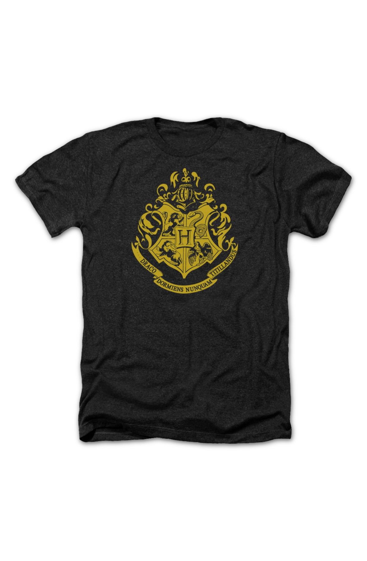 Black Heather Hogwarts Crest Harry Potter T-Shirt product image 2