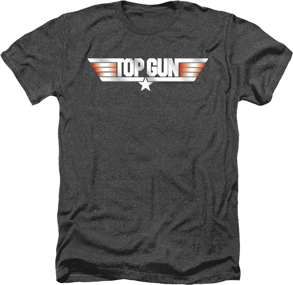 Black Heather Movie Logo Top Gun T-Shirt product image 1