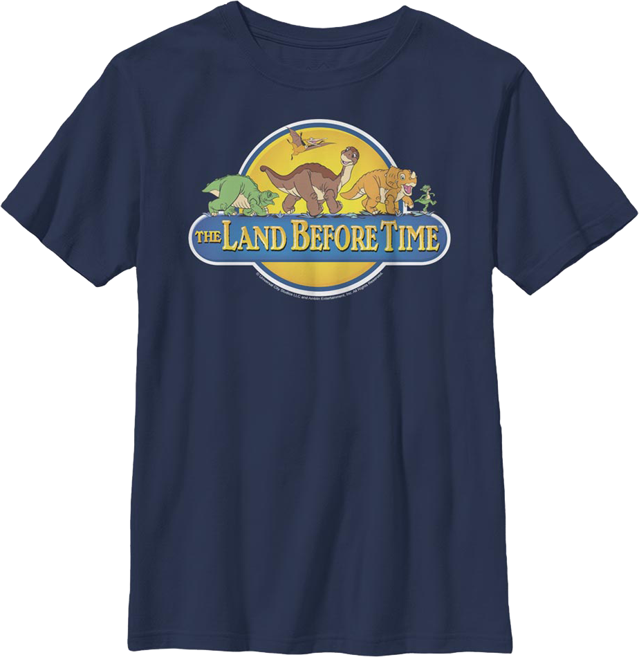 Boys Youth Classic Logo Land Before Time Shirt product image 1