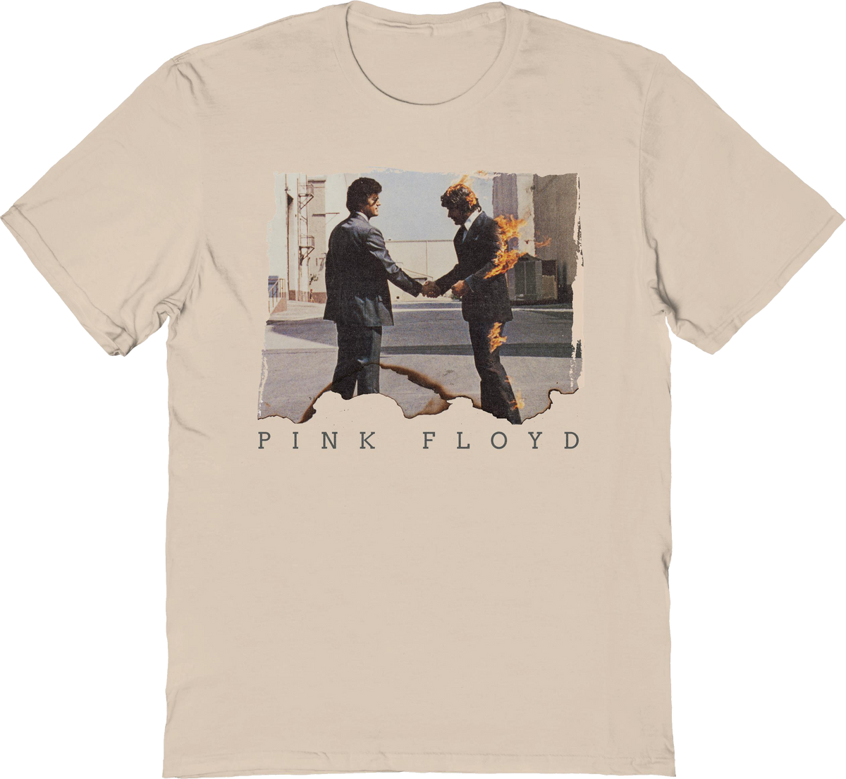 Burned Wish You Were Here Cover Artwork Pink Floyd T-Shirt product image 1