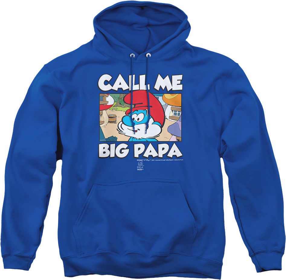 Call Me Big Papa Smurfs Hoodie product image 1