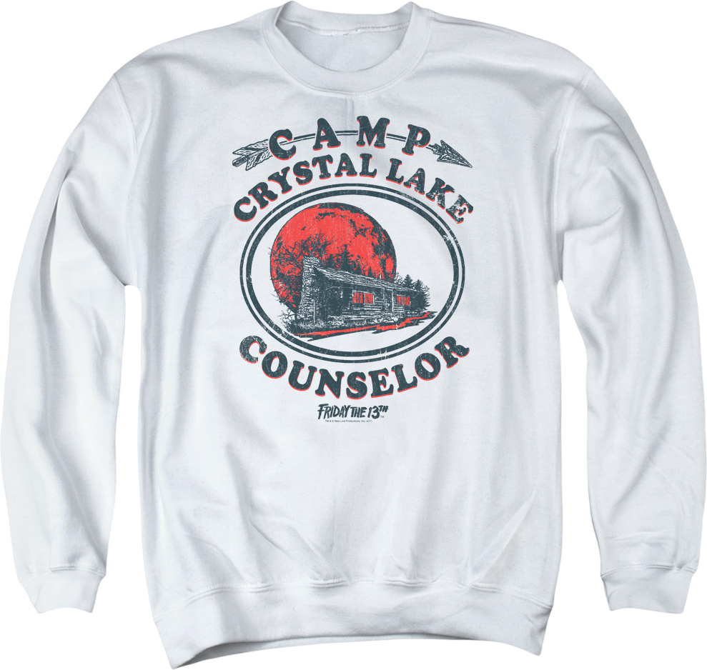 Camp Crystal Lake Counselor Friday the 13th Sweatshirt product image 1