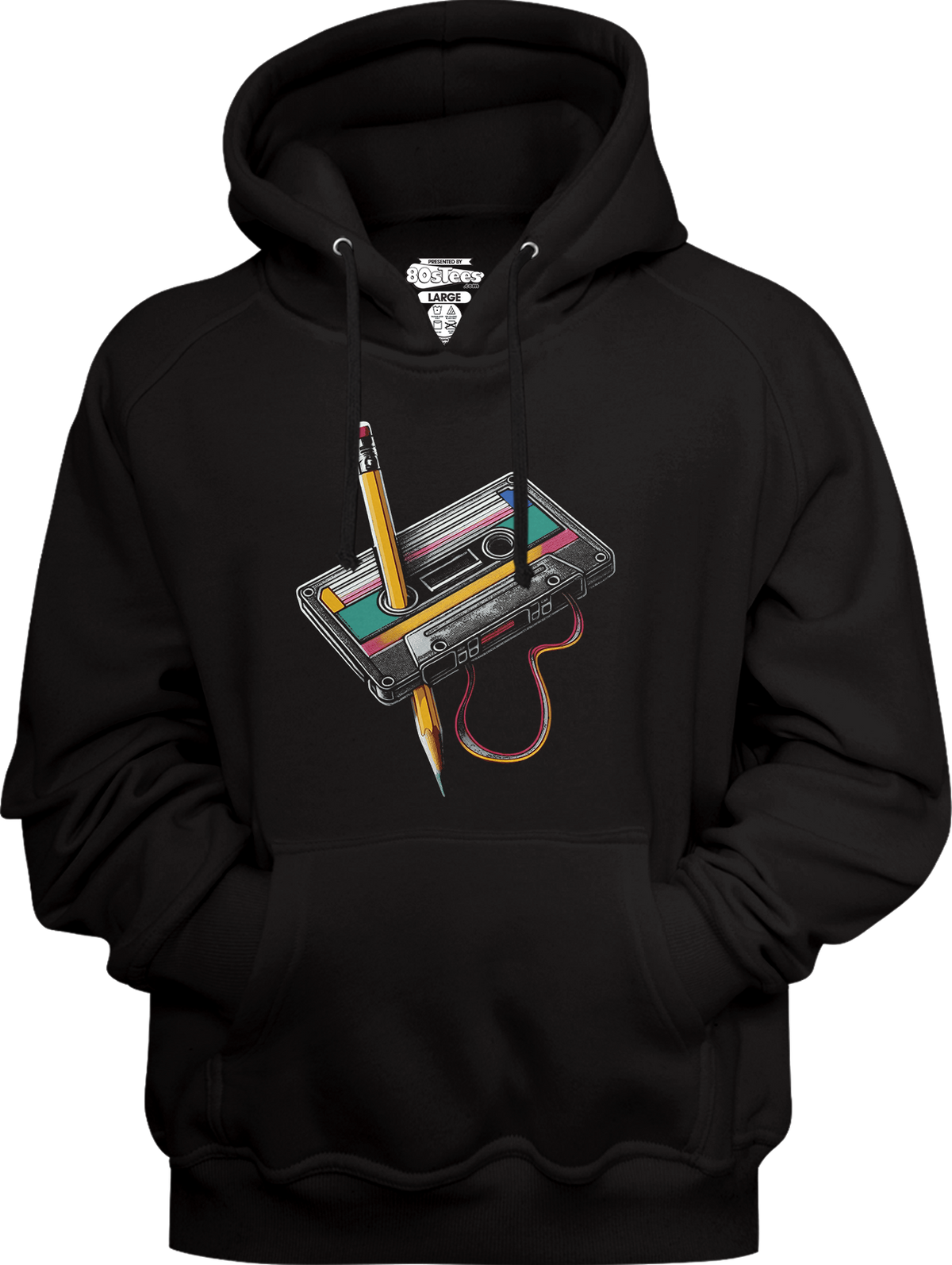 Cassette Tape Rewind Hoodie product image 1