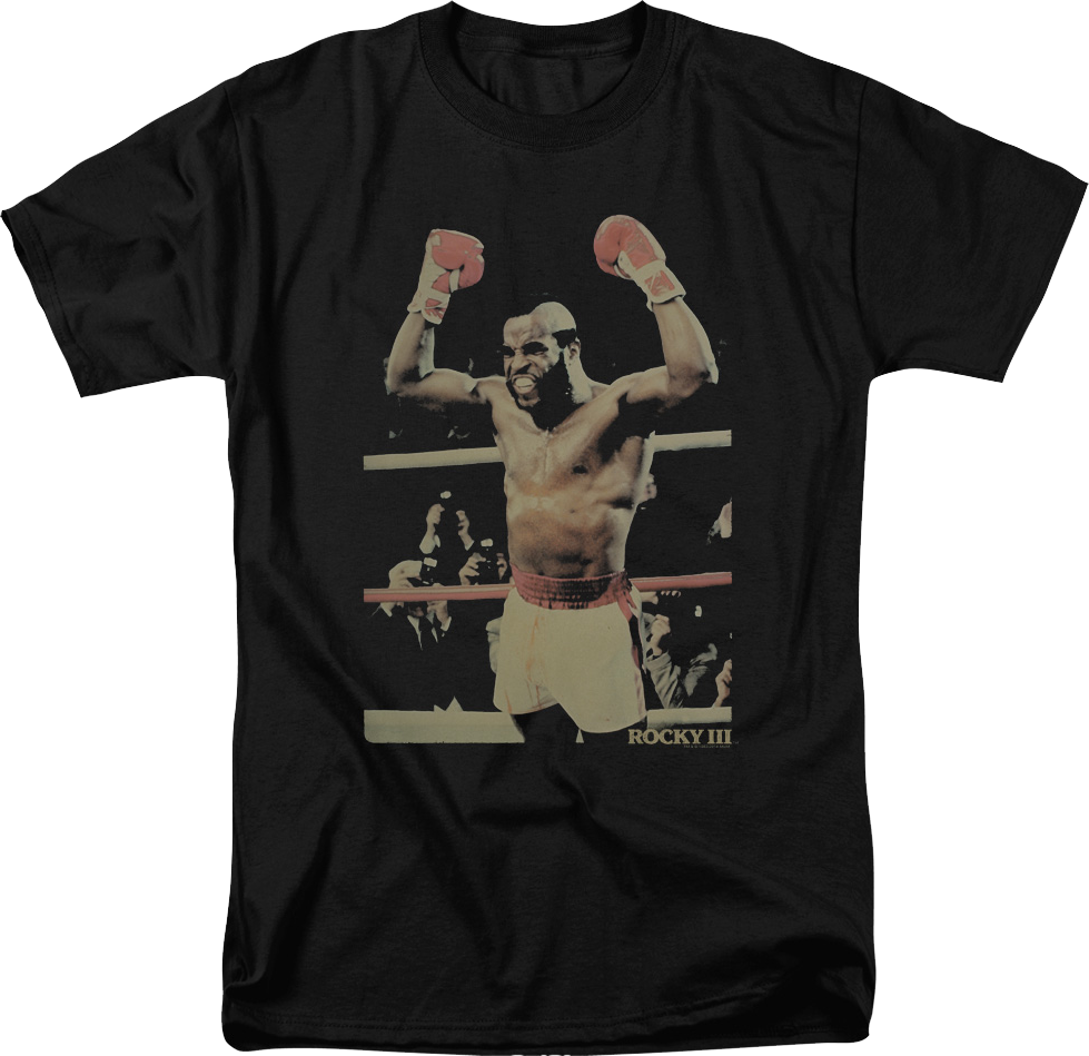 Clubber Lang Celebrating Rocky III T-Shirt product image 1