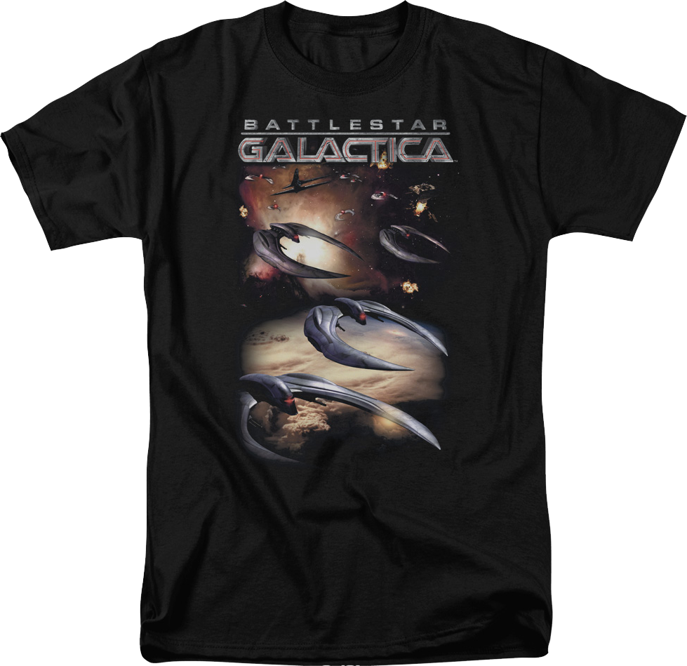 Cylons Attack Battlestar Galactica T-Shirt product image 1
