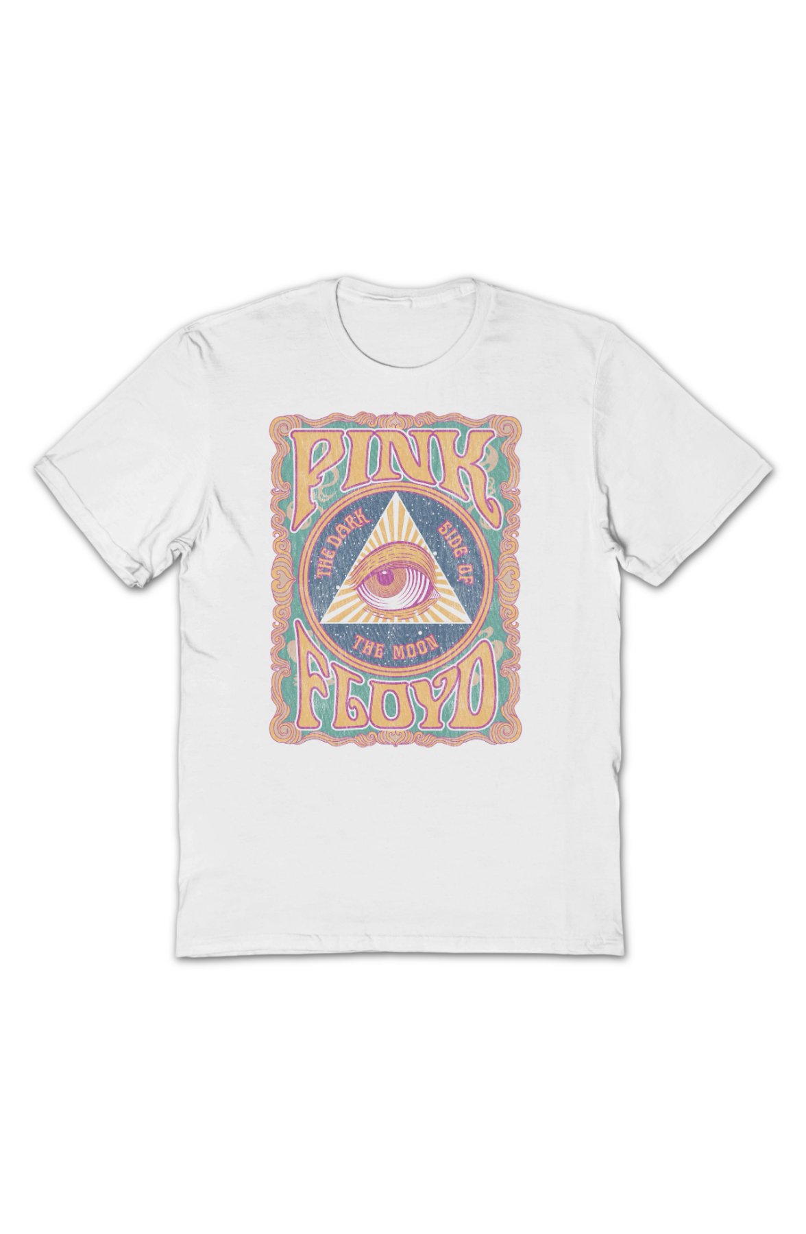 Dark Side of the Moon All Seeing Eye Pink Floyd T-Shirt product image 2