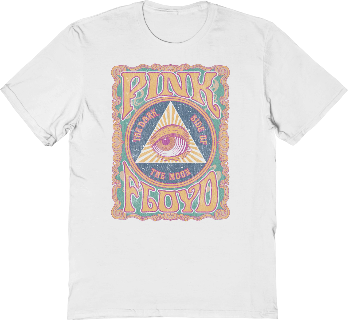 Dark Side of the Moon All Seeing Eye Pink Floyd T-Shirt product image 1