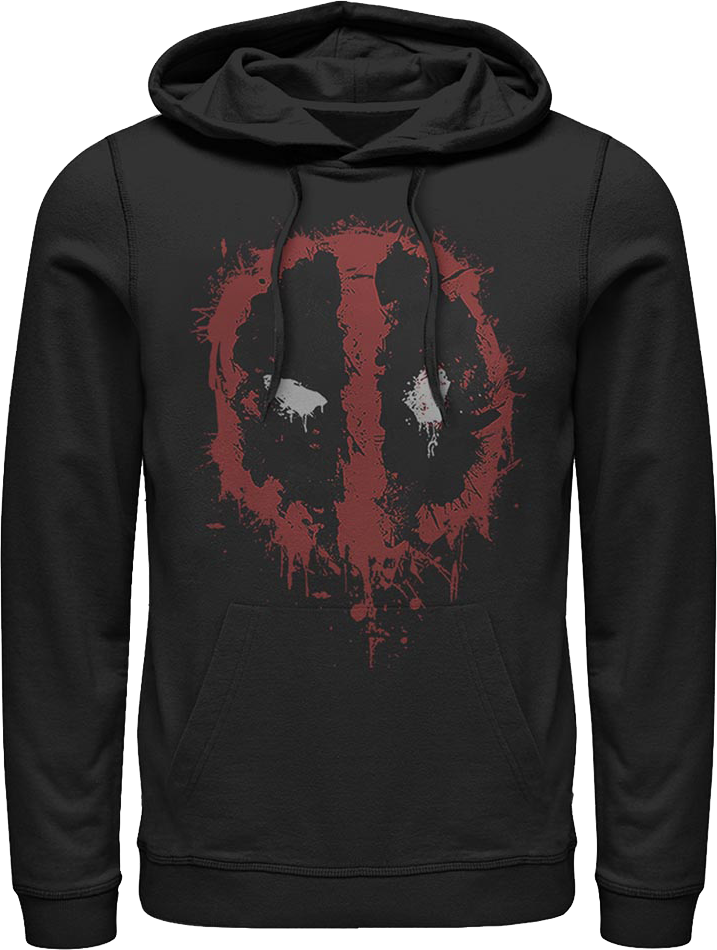 Deadpool Paint Splatter Logo Marvel Comics Hoodie product image 1