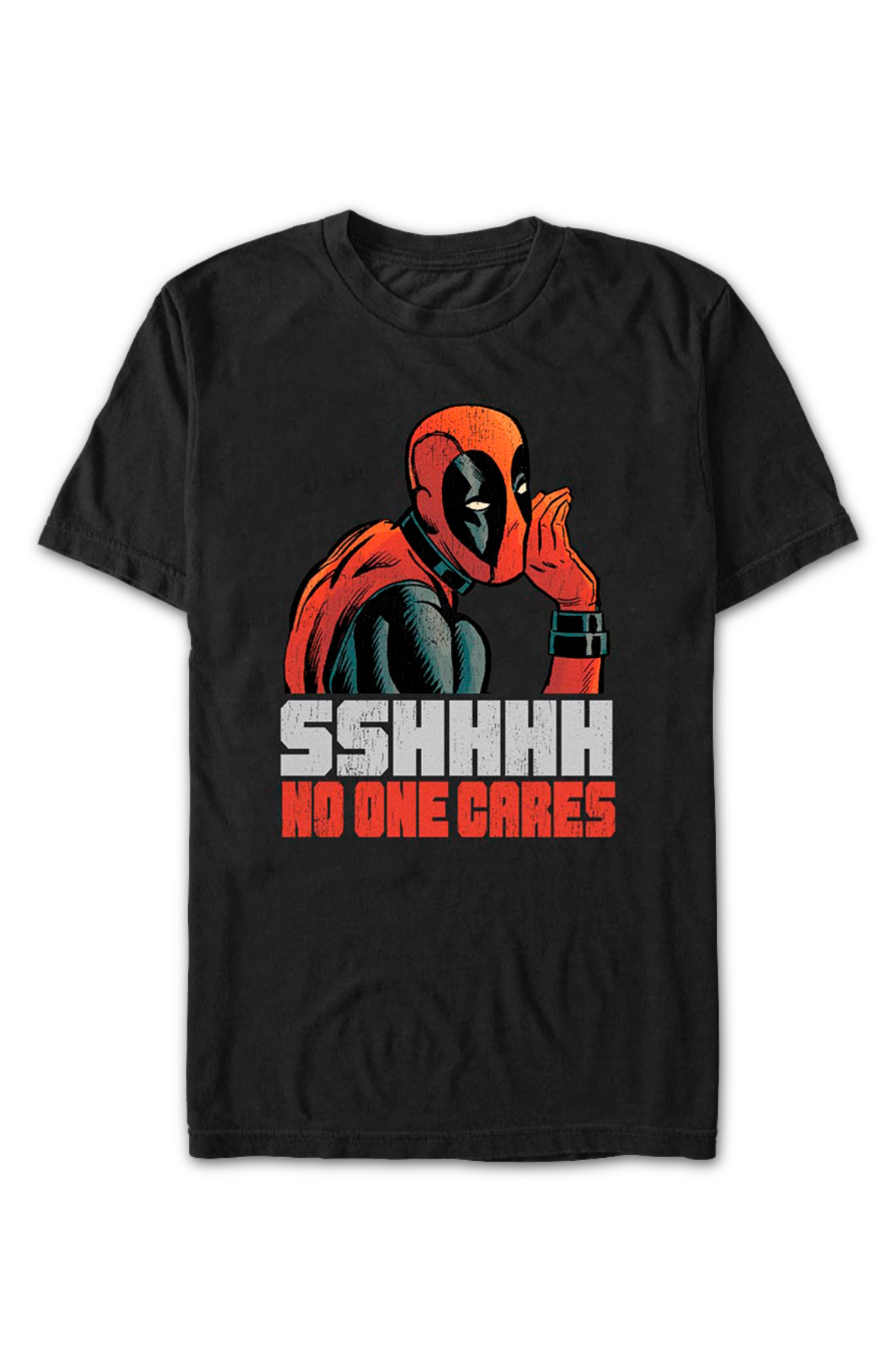 Deadpool Sshhhh No One Cares Marvel Comics T-Shirt product image 2