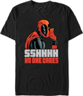 Deadpool Sshhhh No One Cares Marvel Comics T-Shirt product image 1