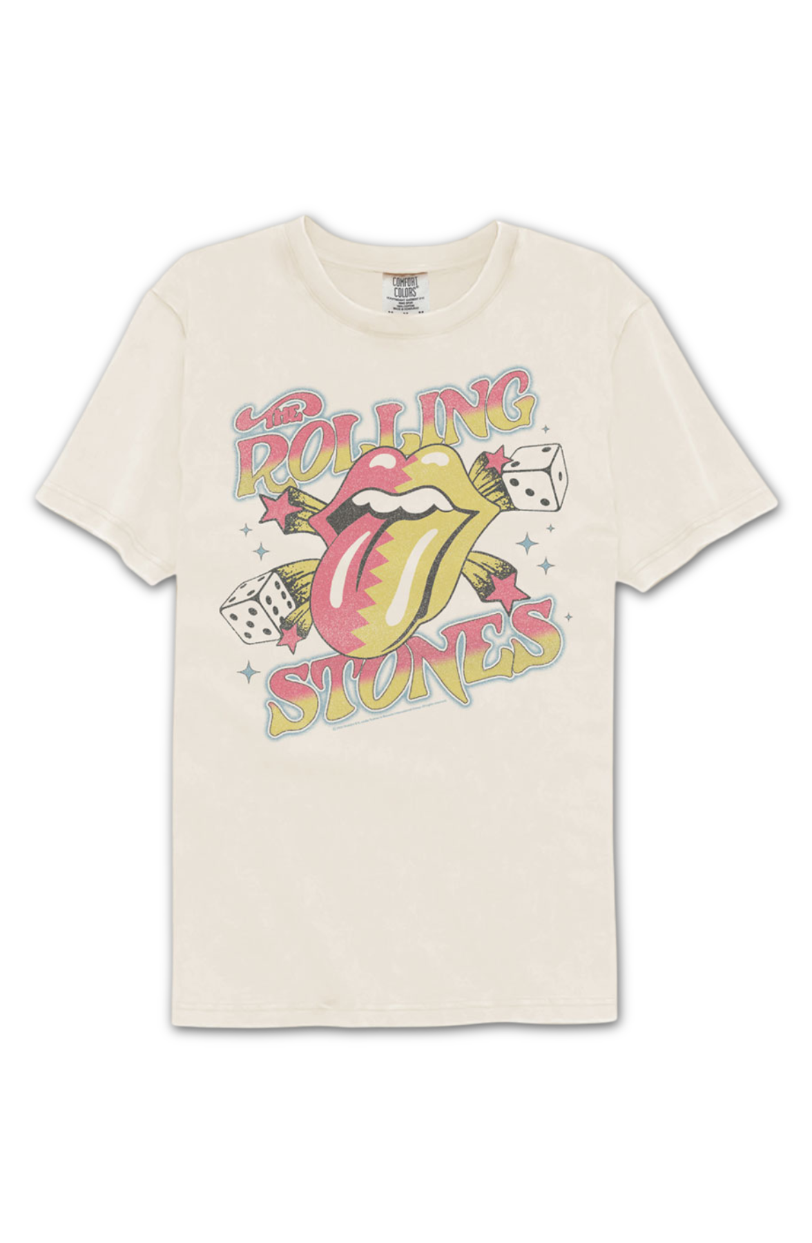 Dice And Stars Rolling Stones Comfort Colors Brand T-Shirt product image 2