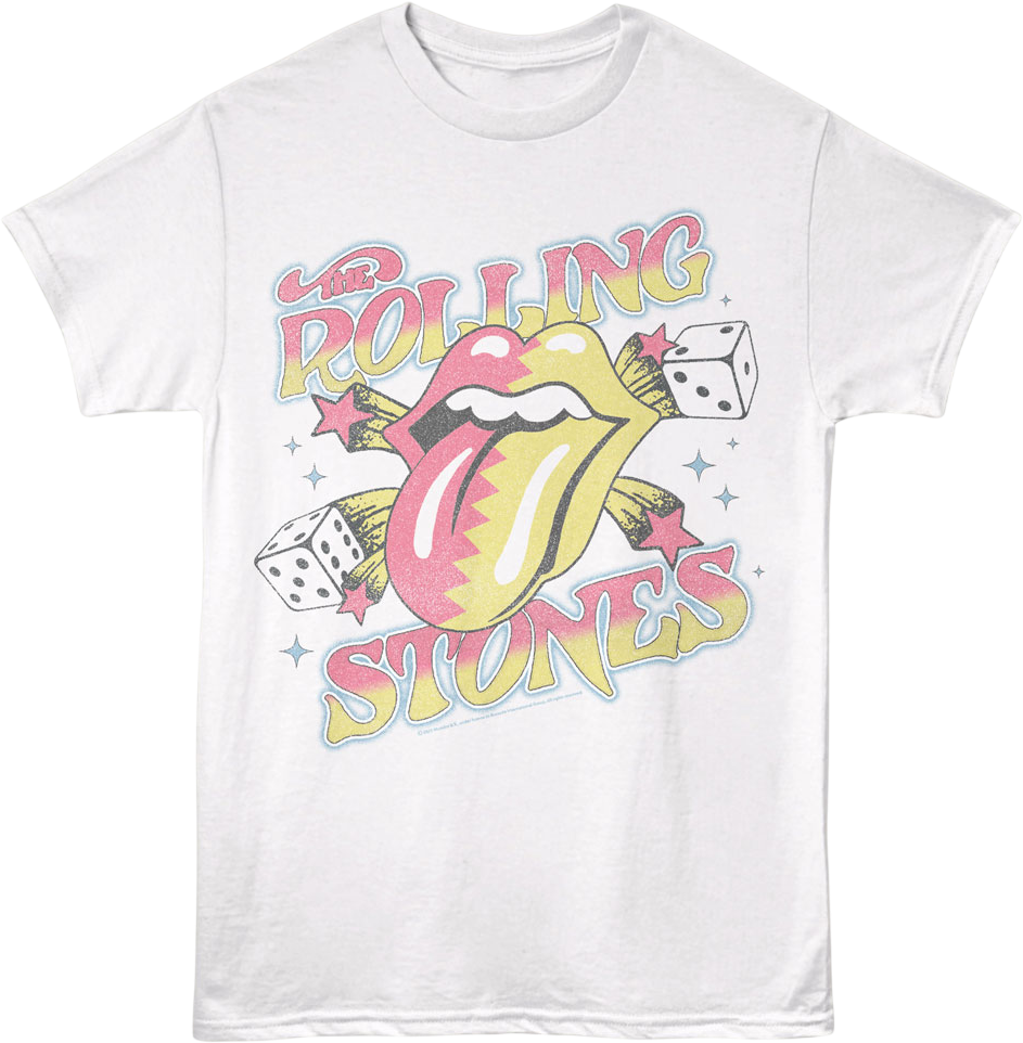 Dice And Stars Rolling Stones T-Shirt product image 1