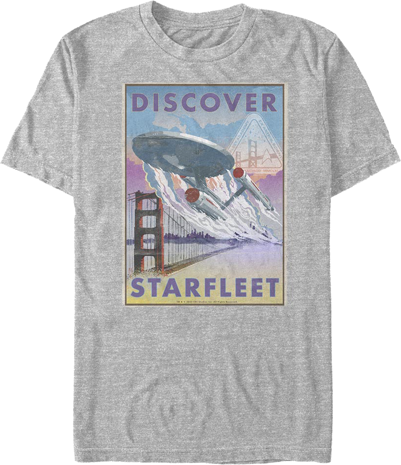 Discover Starfleet Star Trek T-Shirt product image 1