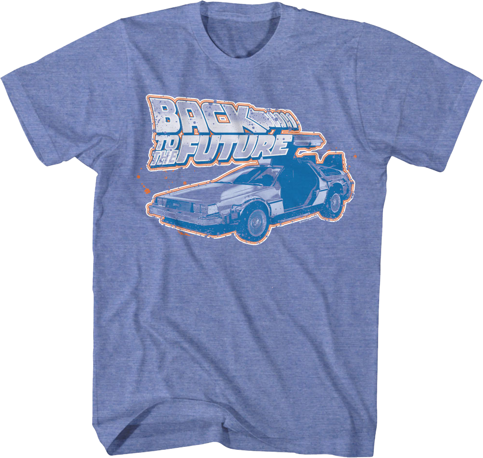 Distressed DeLorean Paint Splatter Back To The Future product image 1