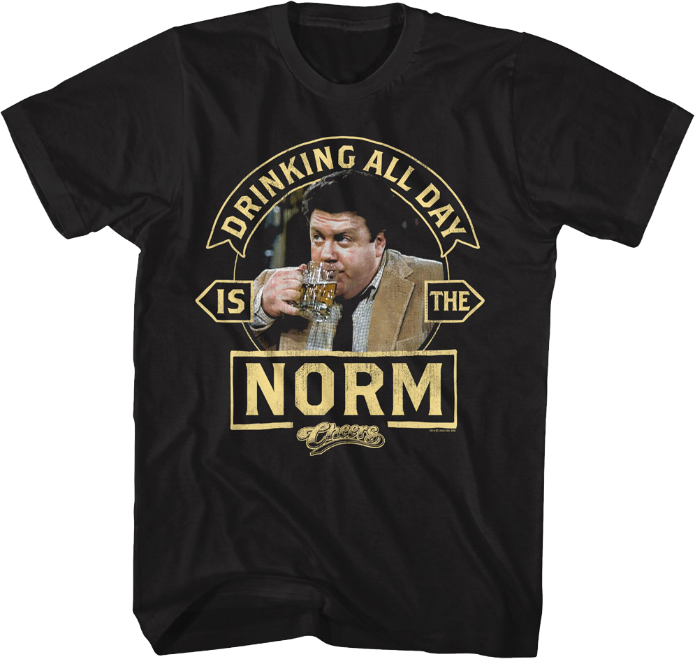 Vintage Drinking All Day Is The Norm Cheers T-Shirt product image 1