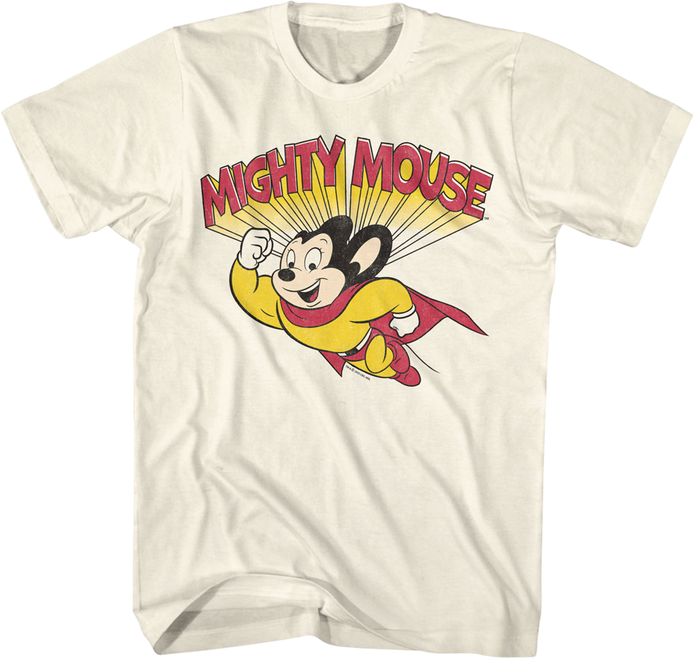 Flying And Flexing Mighty Mouse T-Shirt product image 1