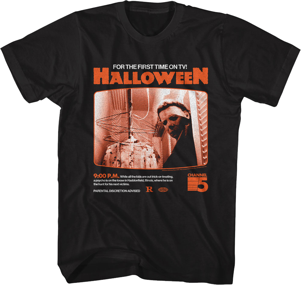 For The First Time On TV Halloween T-Shirt product image 1