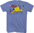 Front & Back Amity Island Map Jaws T-Shirt product image 1
