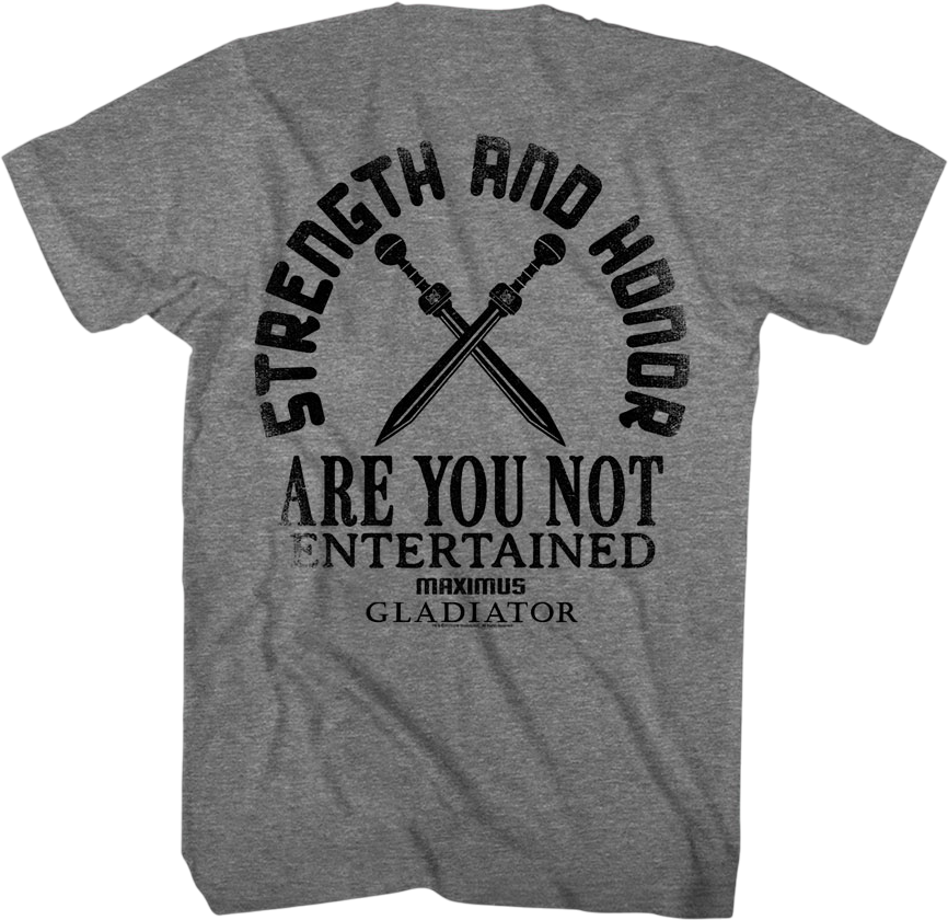 Front & Back Are You Not Entertained Gladiator T-Shirt product image 3