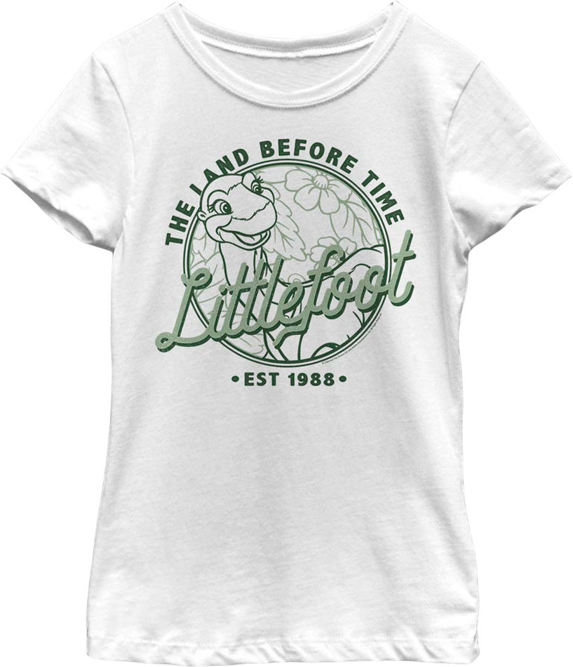 Girls Youth Littlefoot Est. 1988 Land Before Time Shirt product image 1