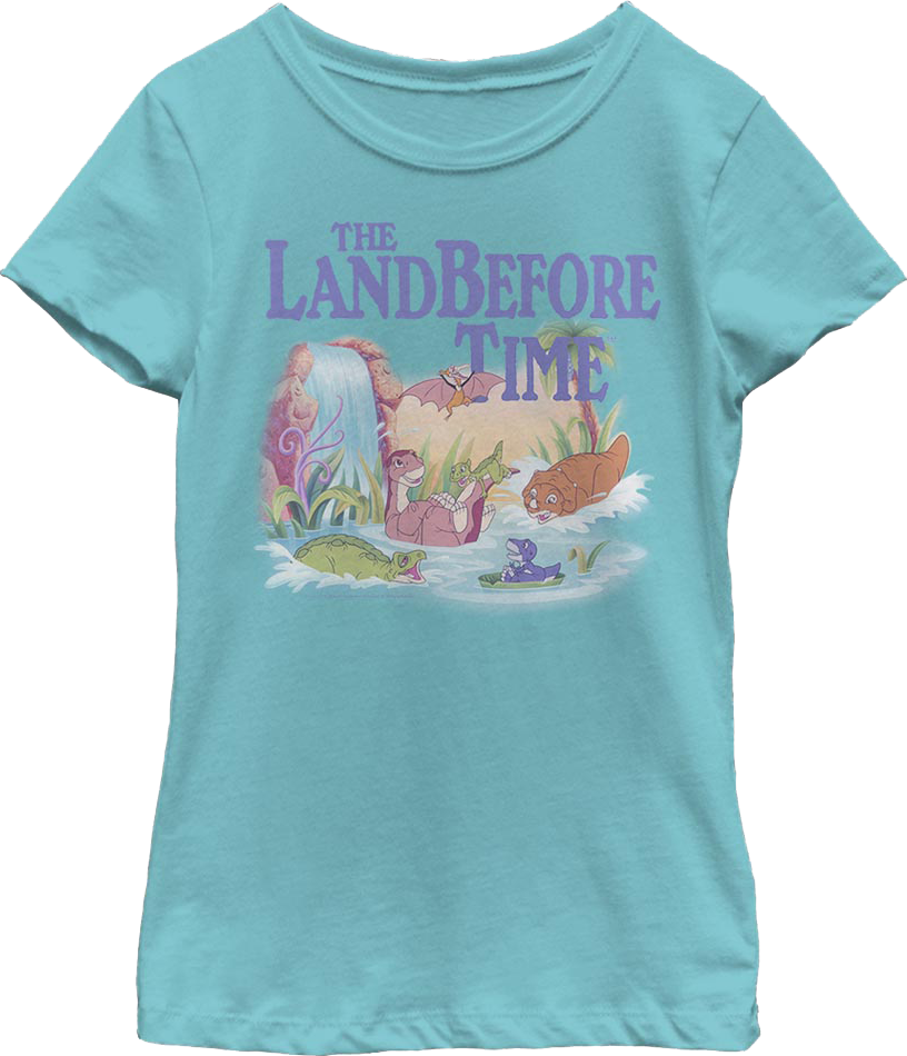Girls Youth Prehistoric Splash Land Before Time Shirt product image 1