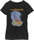Girls Youth Sharptooth Shadow Land Before Time Shirt product image 1