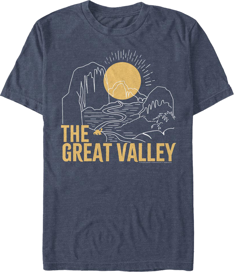Great Valley Sketch Land Before Time T-Shirt product image 1