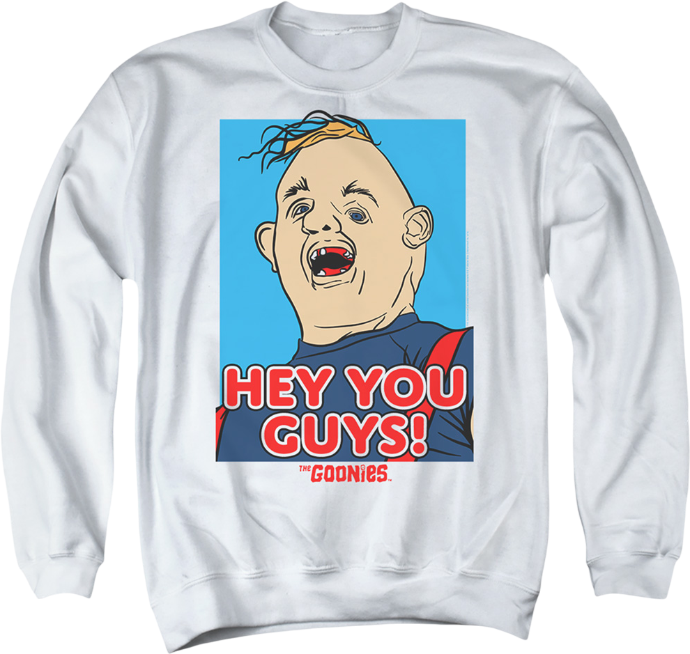Hey You Guys Sloth Illustration Goonies Sweatshirt product image 1