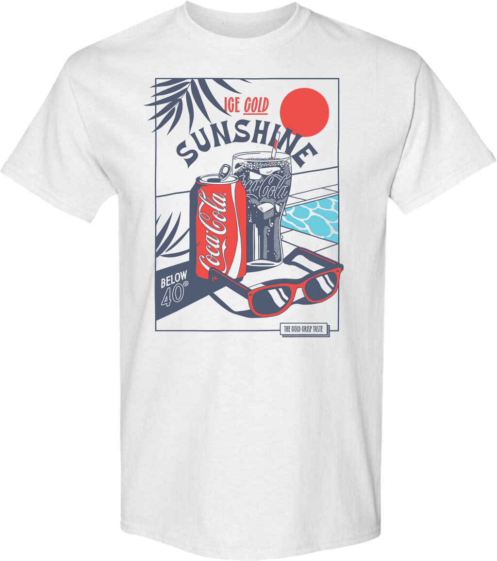 Ice Cold Sunshine Poster Coca-Cola T-Shirt