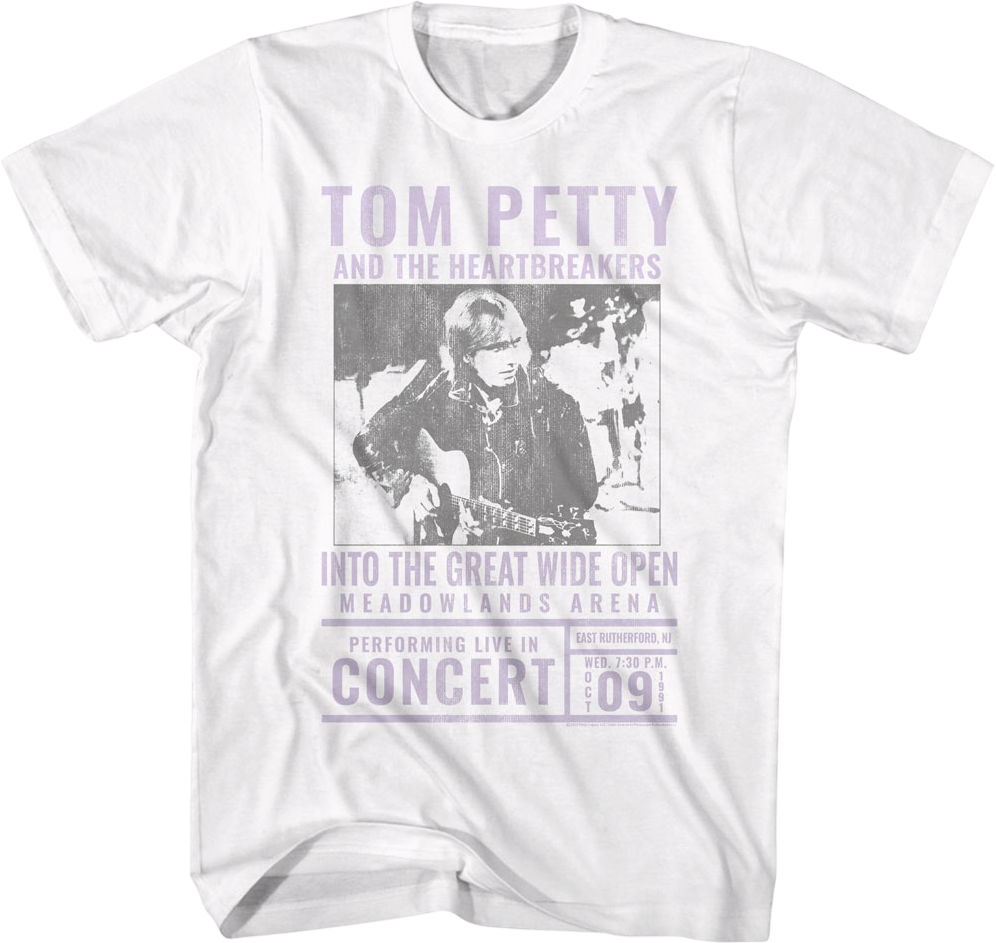 Into The Great Wide Open Concert Tom Petty T-Shirt product image 1
