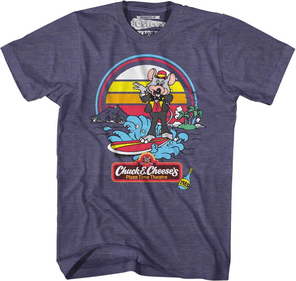 Surfing Chuck E. Cheese T-Shirt product image 1