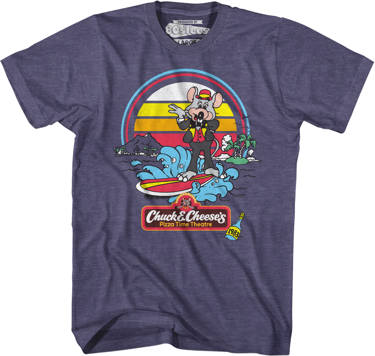 Surfing Chuck E. Cheese T-Shirt product image 1