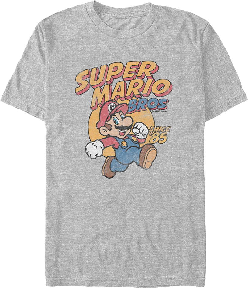 Mario Running Since 1985 Super Bros. T-Shirt product image 1