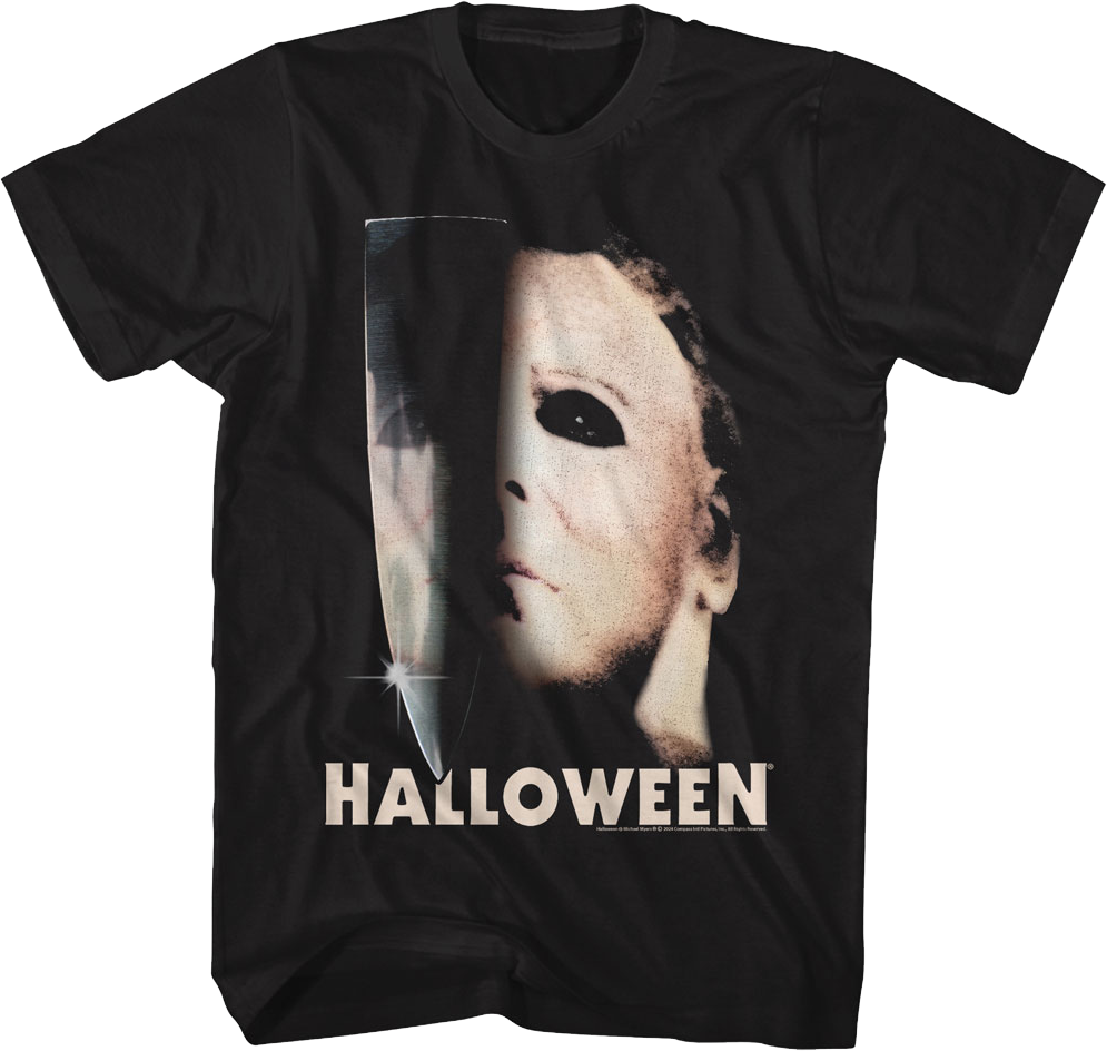 Michael Myers Knife & Mask Halloween T-Shirt product image 1