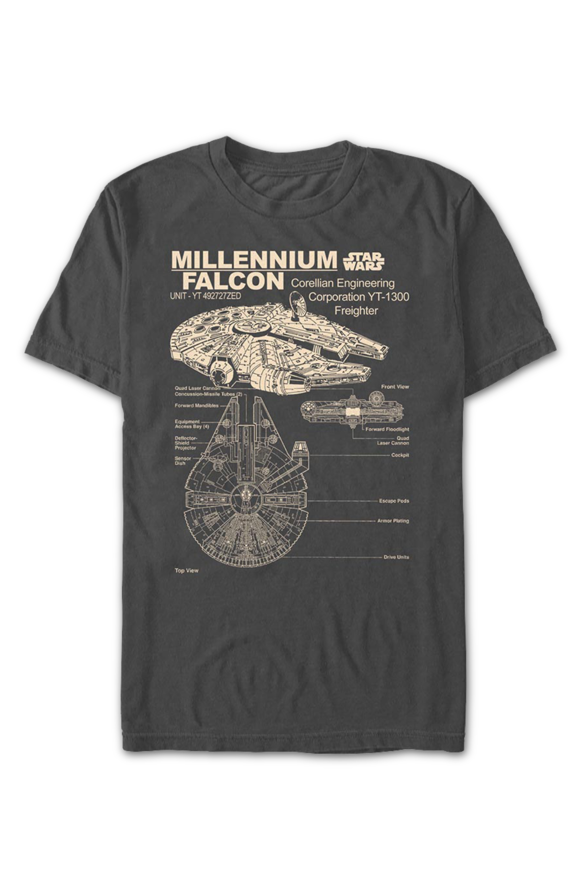 Millennium Falcon Views Star Wars T-Shirt product image 2