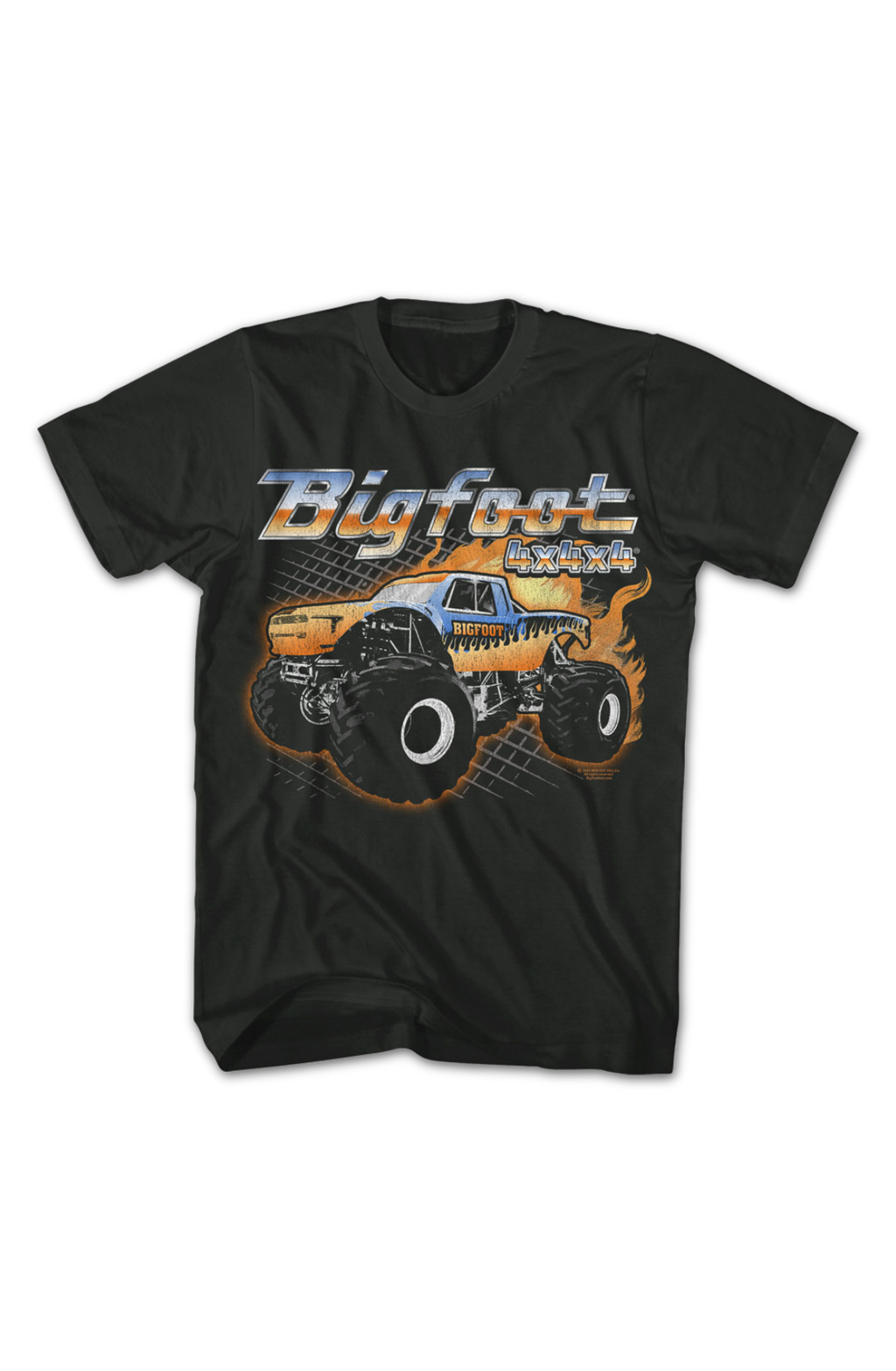 Truck On Fire Bigfoot T-Shirt product image 2