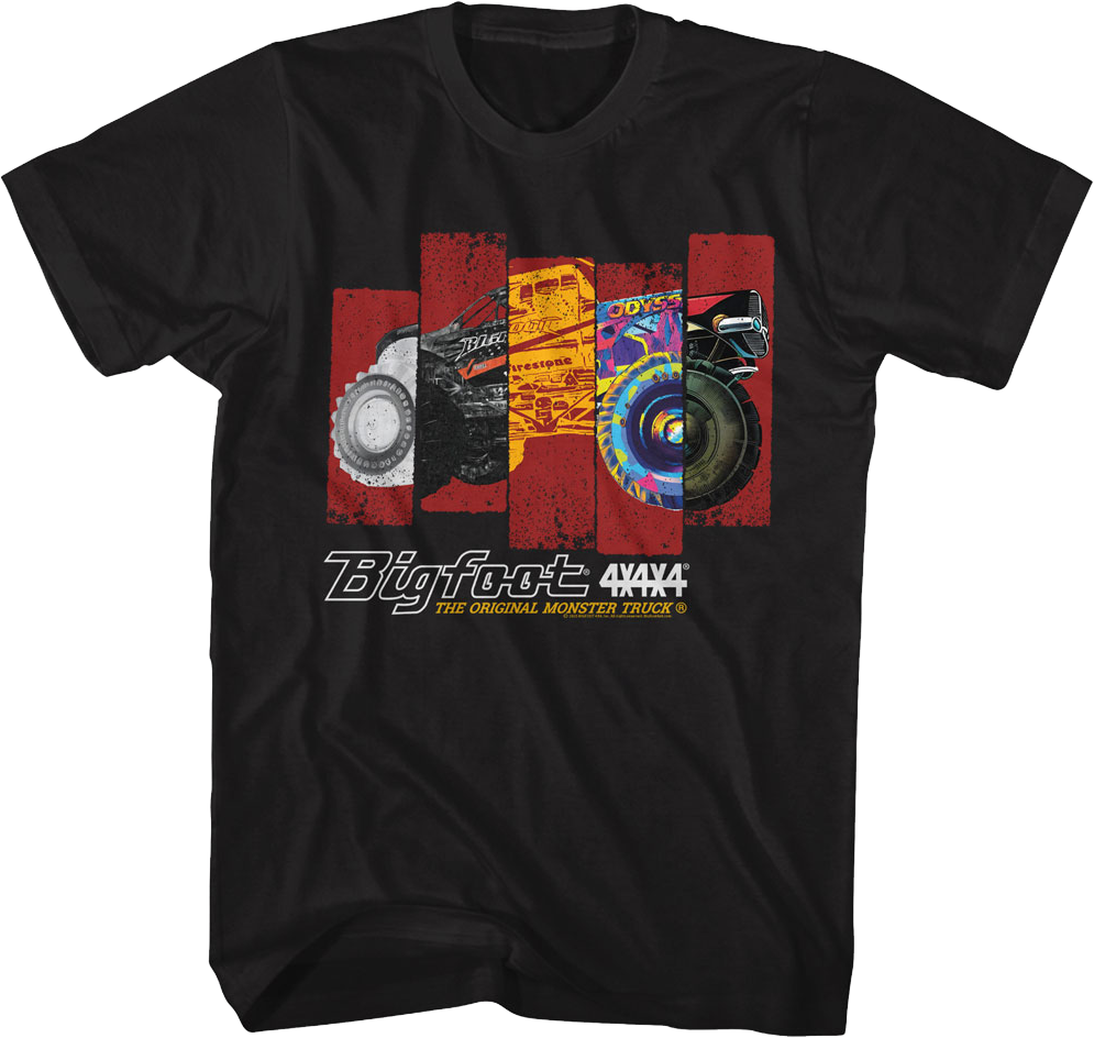 Monster Truck Panels Bigfoot T-Shirt product image 1