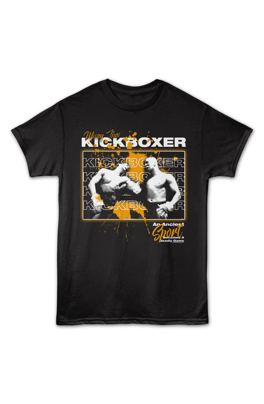 Muay Thai Paint Splatter Kickboxer T-Shirt product image 2